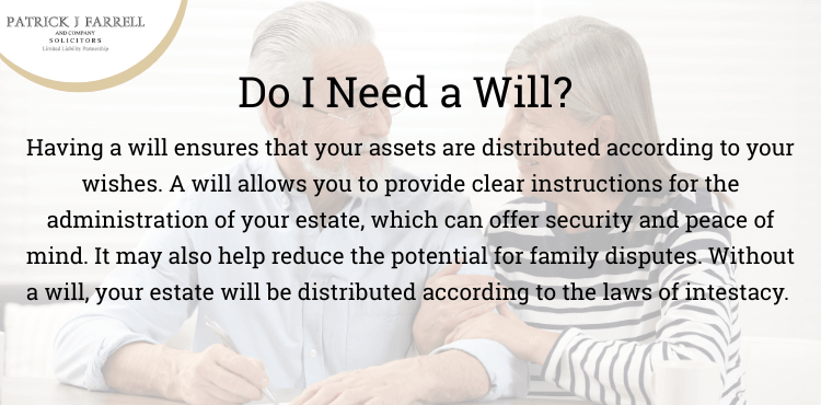 do i need a will ireland